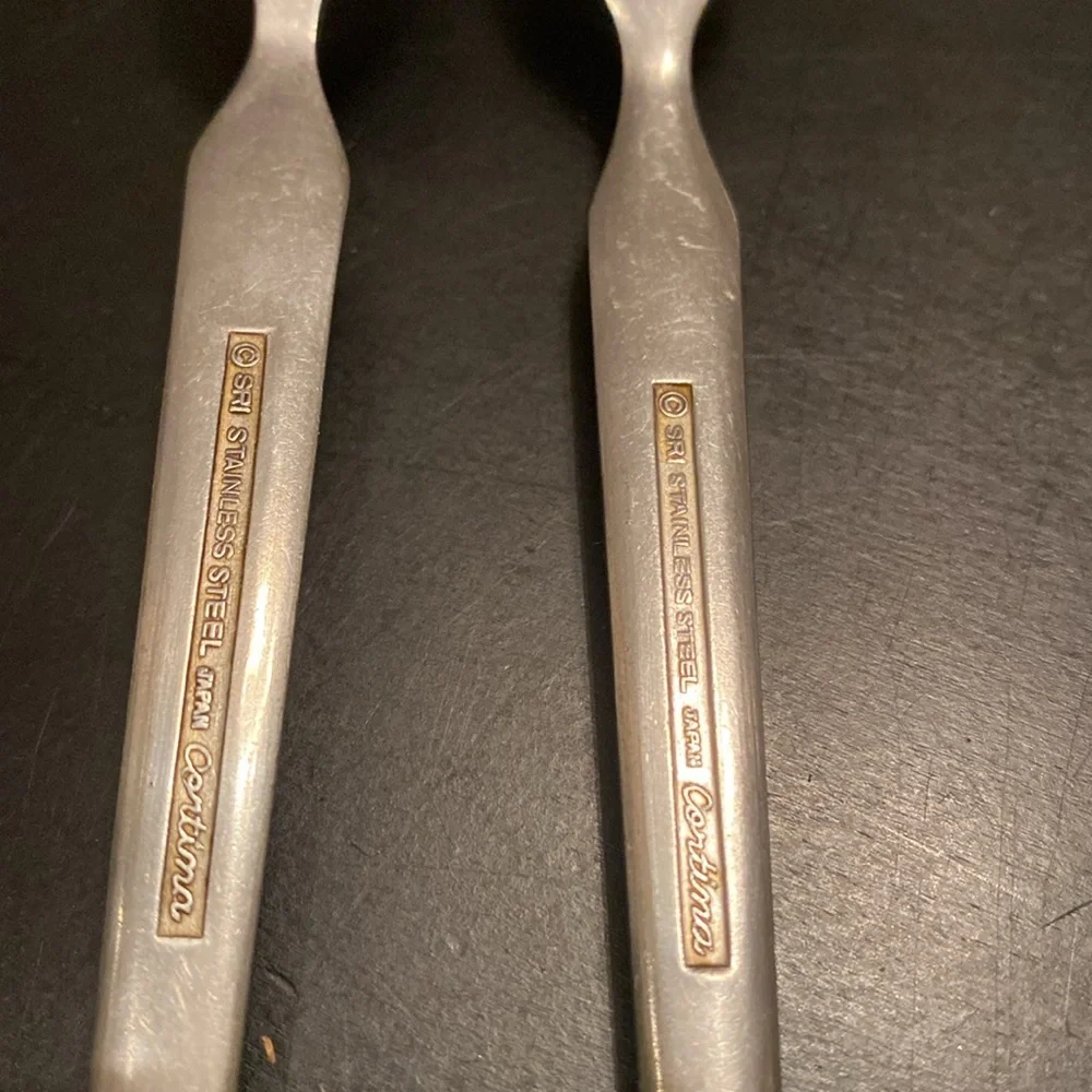 Cortina stainless steel Japan 5 pc serve set fork, spoon, butter knife flatware